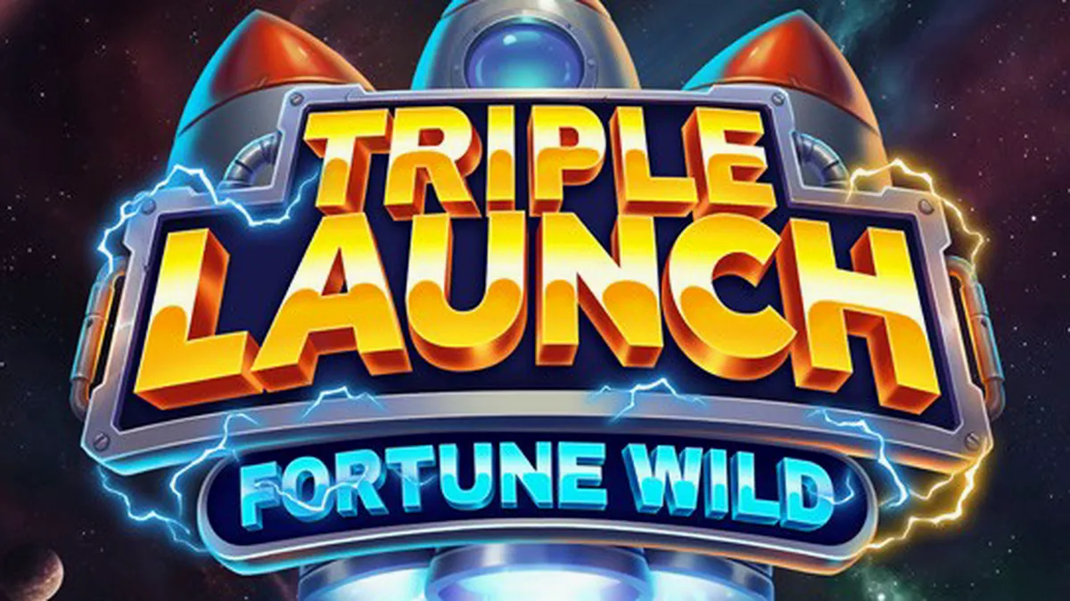 Interface do jogo Triple Launch Fortune Wild com destaque para os símbolos Wild